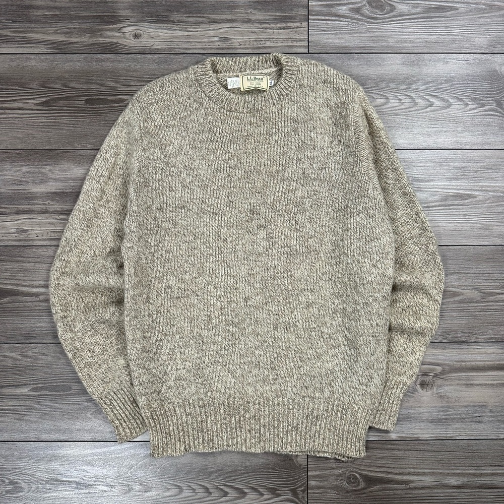 Vintage 90’s L.L. Bean Freeport Fisherman Knit Wool Sweater